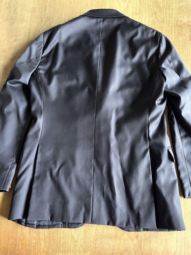 RING JACKET tailored jacket, blue, check, silk, size 48 - Picture 10 of 24
