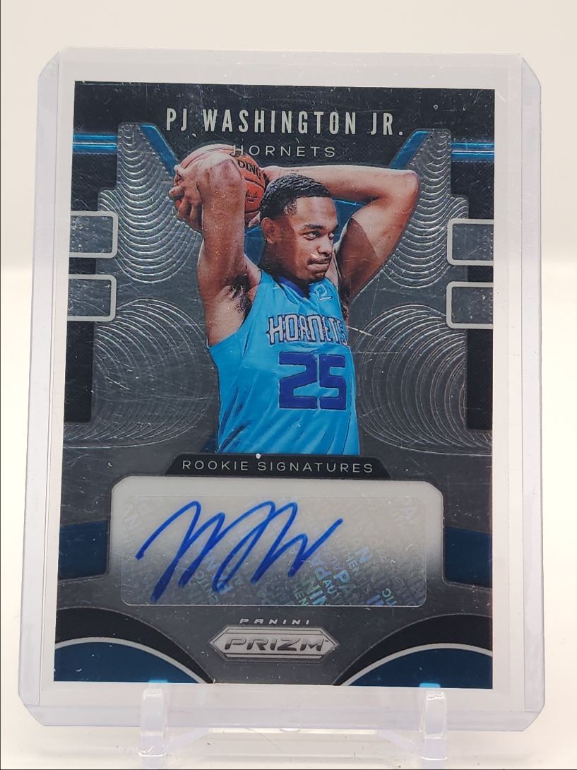 PJ WASHINGTON JR. 2019-20 PANINI PRIZM ROOKIE SIGNATURES RC AUTO Q4408