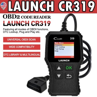 LAUNCH CR319 OBD2 Scanner Diagnostic Tool OBD LIVE DATA Freeze Frame Code Reader