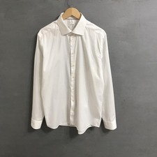 Men Eton Shirt White Cotton XL