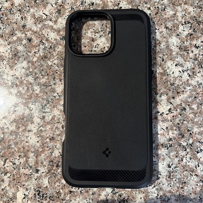 Spigen Rugged Armor MagFit Case Carbon Apple iPhone 16 Pro Max MagSafe Black