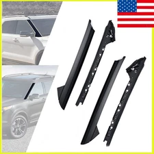 Set Outer & Inner Windshield Trim Moldings Fits For 2011-2019 Ford