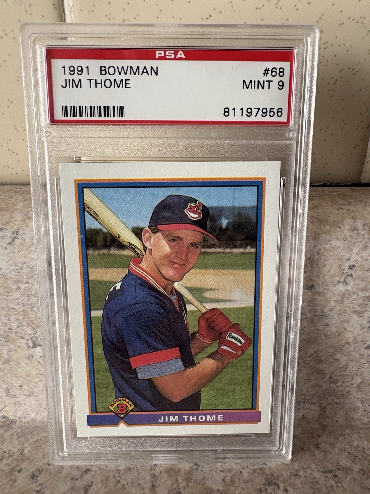 1991 Bowman - Jim Thome #68 (RC) PSA 9 Mint!
