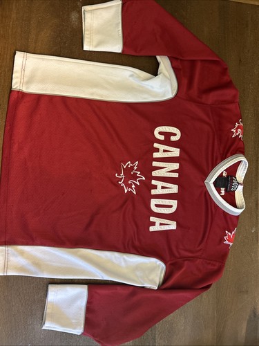 Vintage Roots Athletics Rare Red And White Canada Jersey Size Sm Made In Canada