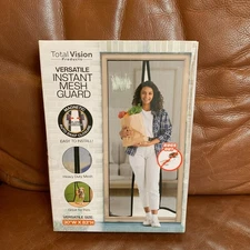 Total Vision Instant Mesh Guard 30"W x 83"H Magnetic Auto Snap Closure NIB