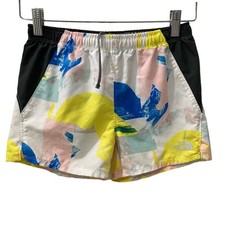 The North Face Girls Class V Flashdry Black  Yellow Water Shorts Size M 10/12 