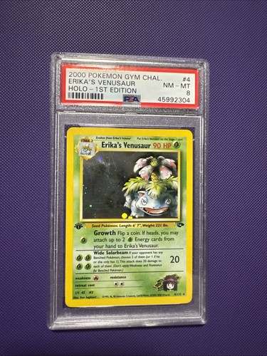 Erika's Venusaur (1st Edition) graded PSA 8 for sale on eBay
