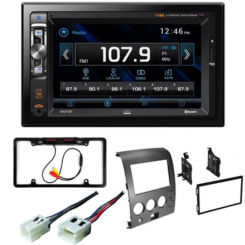 DV271BT DVD Car Stereo Double DIN Dash Kit, Camera For Nissan 2004-2006 Titan