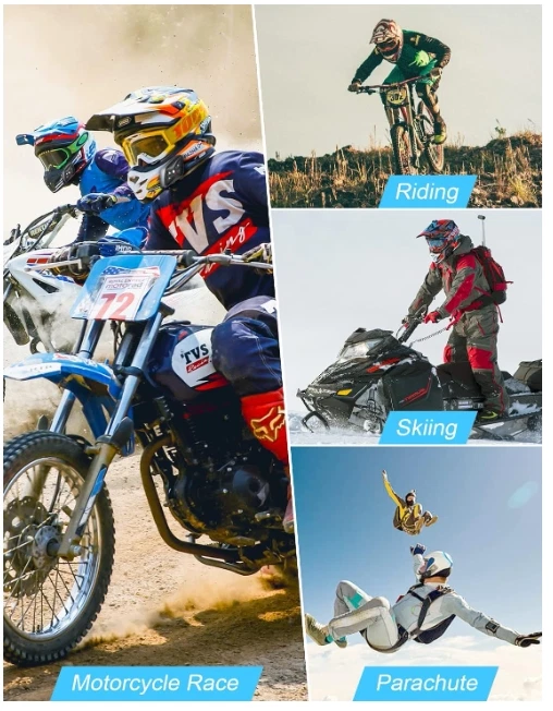 Auriculares Intercomunicador Comunicación Motocicletas para 2 Pilotos hasta 1500m Noise Canc Foto 4 de 4