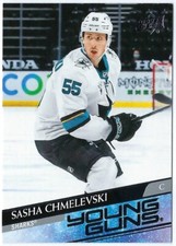 2020/21 Upper Deck Young Guns card# 718 of Sasha Chmelevski