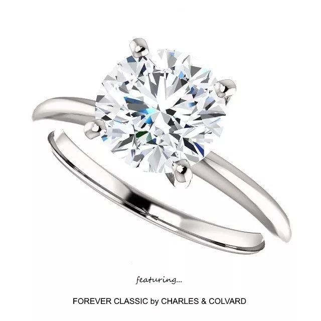 Forever cheap classic moissanite