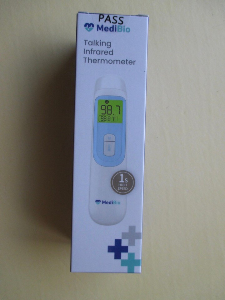 MediBio Talking Infrared Thermometer, Adult & Child, Forehead and Ear