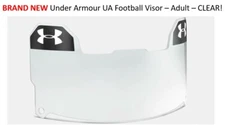 BEST PRICE Under Armour Football Eye Shield Visor Clear Adult FREE SHIP UA NEW