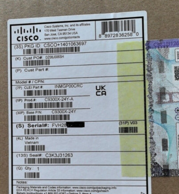 NEW Cisco C9300X-24Y-A Catalyst 9300X 24x25G Fiber Ports, modular uplink Switch
