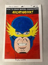 FUN and GAMES #11 art comic color guide SPLASH MARVEL  NIGHTHAWK AVENGERS 1980