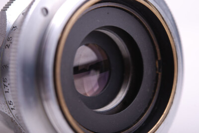 Ex+ Minolta Chiyoko Super Rokkor 45mm f/2.8 Silver Lens Leica LTM