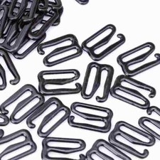 0,15&euro;/Stk   100 x Klammern Slider f&uuml;r BH Tr&auml;ger Strumpfband Korsett BH Reparatur