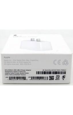 Apple - マグセーフ+アダプタUSB-C 20W(MHXH3AM/A+MHJA3AM/A) Genuine Apple 20W USB-C Wall Charger Power Adapter MHJA3AM/A for