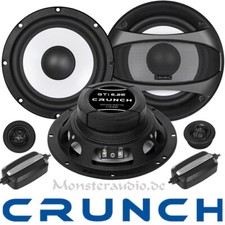 Crunch GTI-6.2E 100 / 200 Watt RMS/MAX 16,5cm 2-Wege Lautsprecher Set Auto Boxen