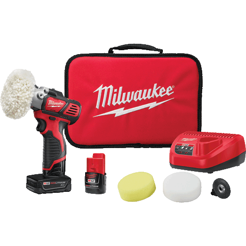 Milwaukee 2438-22X M12 3" Spot Polisher Kit with 2 Batteries - Bild 2 von 5