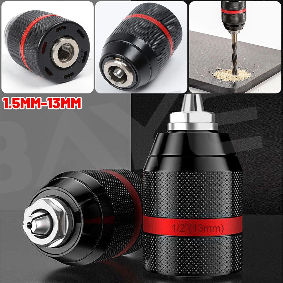 Metal Schnellspann Bohrfutter Profi SDS Plus Adapter für Bohrmaschine Ø1.5-13mm - Bild 2 von 4