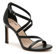 $85 Mix No 6 Mardelle Sandals Strappy Heels ~ Black ~ Size 10