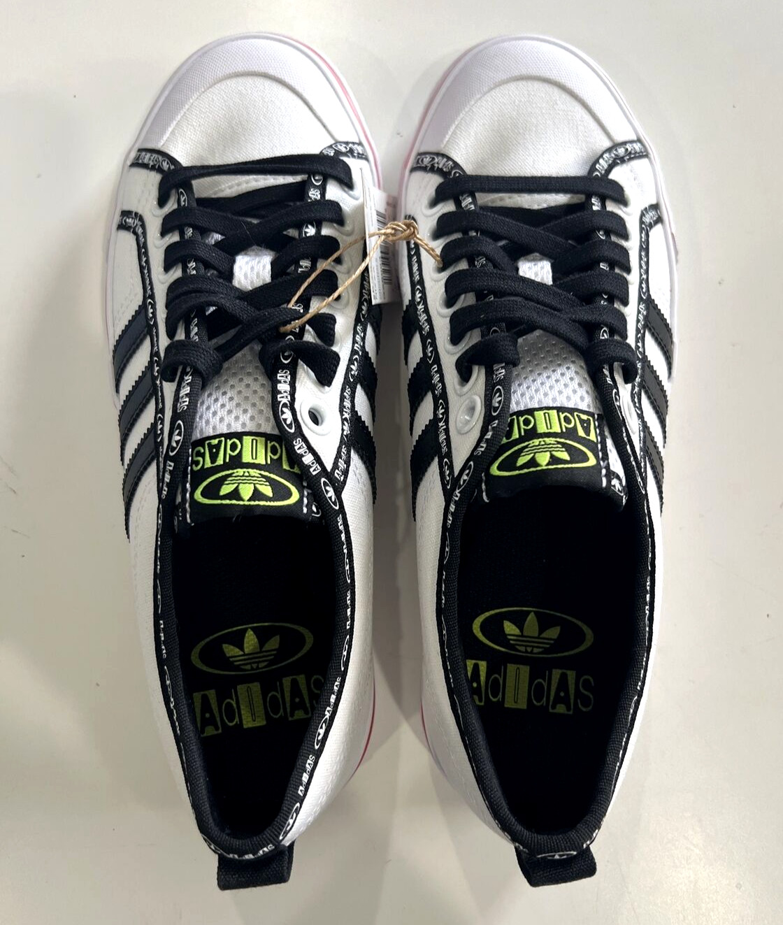 Adidas NIZZA Men's Shoes size 8 Sneakers GX6093  White Vivid Red thumbnail 9