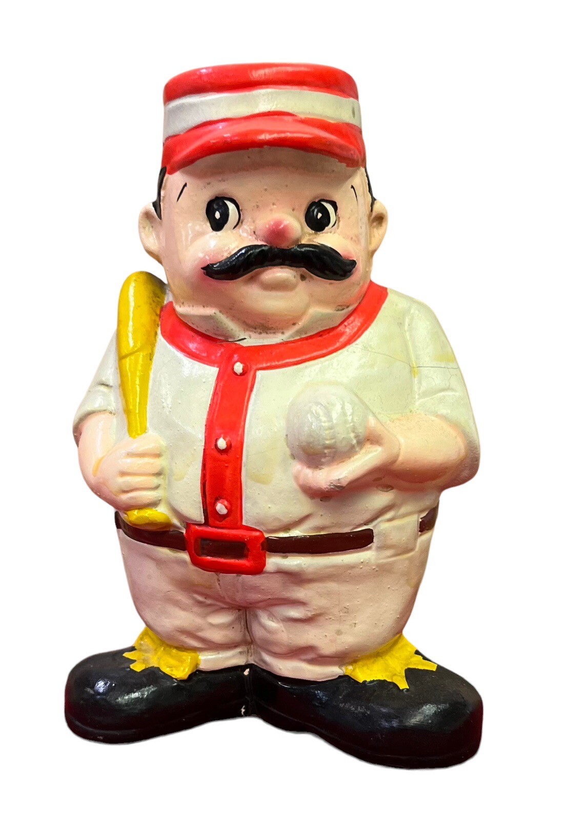 Vintage 1960's Casey at Bat Inarco Brand Baseball Player Paper Mache