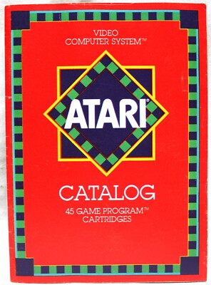 THE ATARI VIDEO COMPUTER SYSTEM 45 GAME CATALOG 1981 VINTAGE GAMING