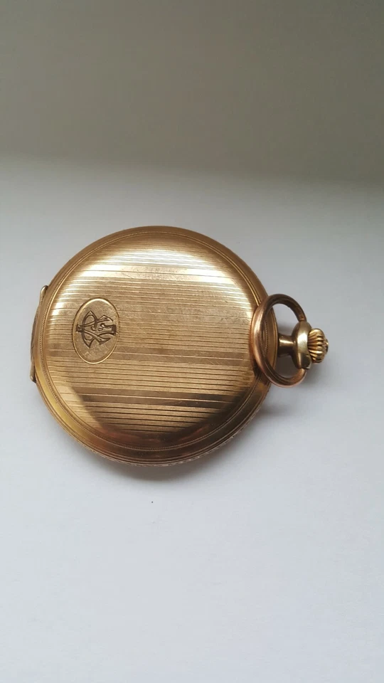 Alte mechanische Taschenuhr Remova Anker B. / TEMERAIRE GENEVE, vergoldet ( I/3) - Bild 2 von 4