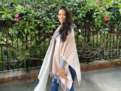 soia and kyo scarfigan with fringe