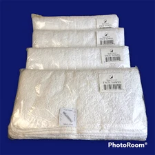 Laze Home Essentials Wash Clothes 12x12" White 20 Towels