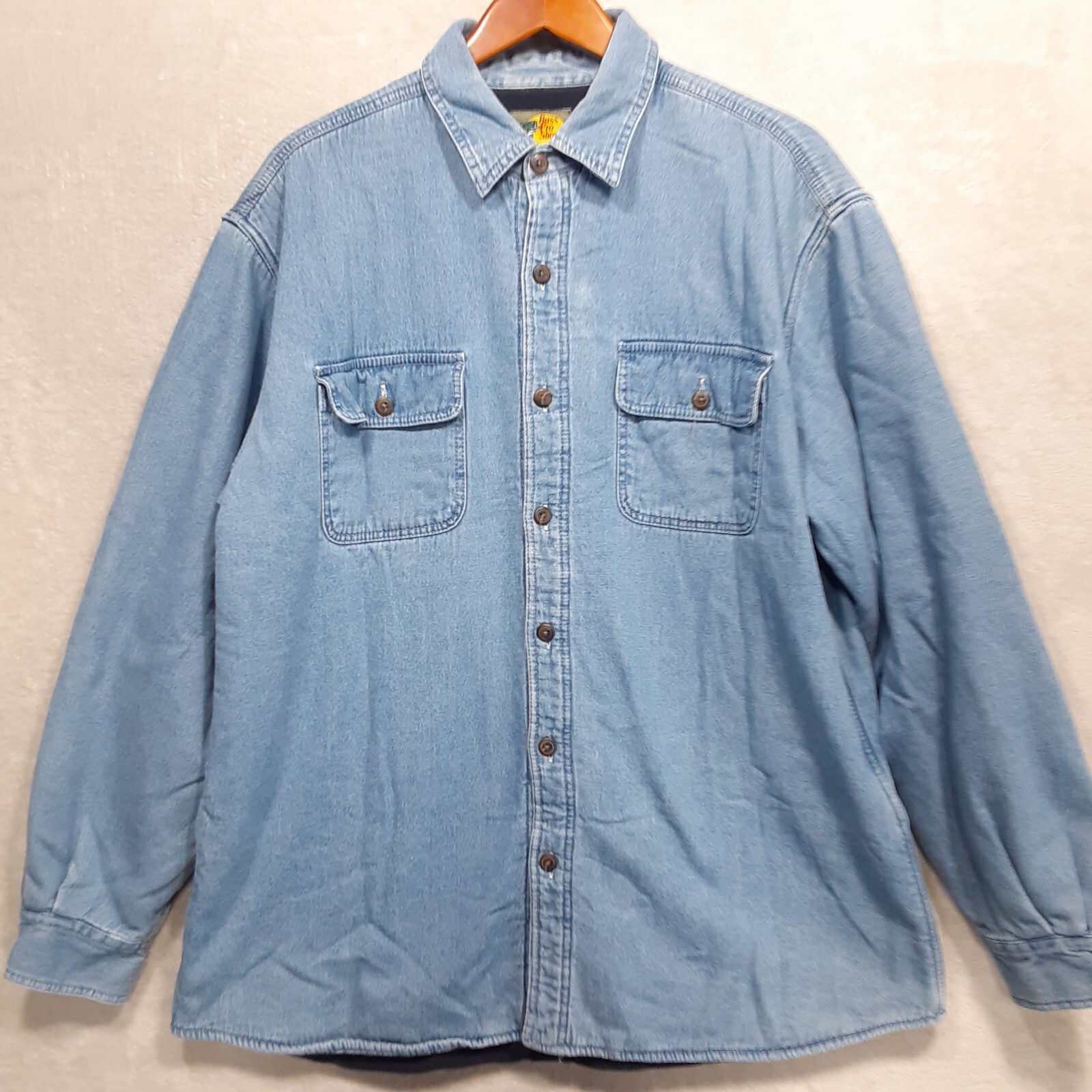 Bass Pro Shops Men Heavyweight Denim Jacket Sz.XL/Blu… Gem