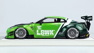 Nissan GTR R-35 Type 2 LBWK (Gloss Green) [Davis & Giovanni] 1/18