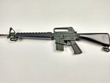 Vintage GI Joe / Adventure Team Black M-16 Rifle Gun Hasbro C90s