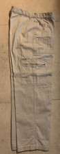 VTG Women's NY Khaki Wide Leg Cargo Pants Size 8 High Rise 32z30" Leg 5 Pockets