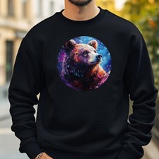 Bear Portrait Sweatshirt Cosy and Perfect for Any Occasion S to 4XL