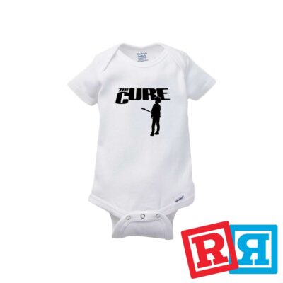 The Cure Gerber Baby Onesie  Cotton Unisex White Short Sleeve Bodysuit