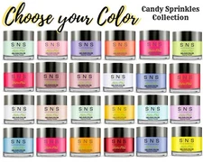 SNS Gelous Color Dip Powder 1 oz - Candy Sprinkles Collection- CHOOSE YOUR COLOR
