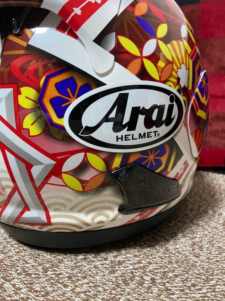 新品未使用ARAI RX-7X NAKAGAMI GP3 size M Arai RX-7X NAKAGAMI GP3 Full Face Helmet Motorcycle Japan