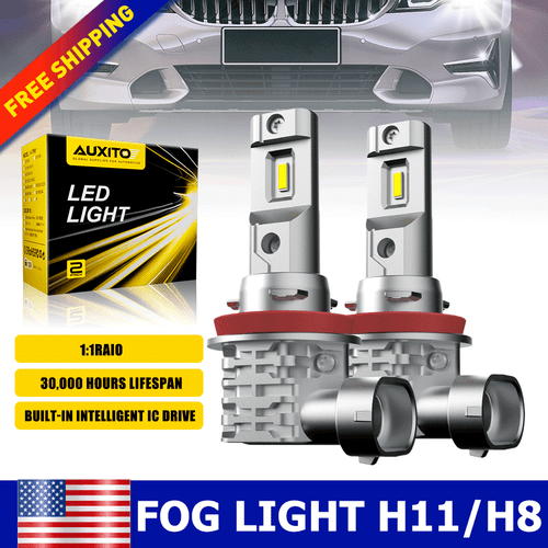 AUXITO 9005 9006 H11 LED Headlight Bulbs Combo Super Bright 72000LM White Light - Picture 32 of 32