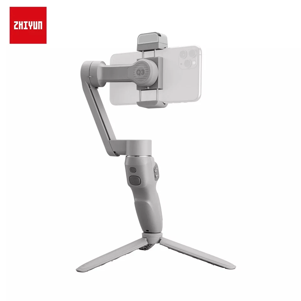 Zhiyun Suave Q3 3 Ejes Cardán Estabilizador Luz de Relleno para Smartphone Teléfono Celular Foto 4 de 4