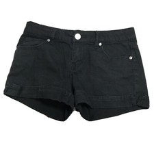 Forever 21 Solid Black Jean Shorts With Pockets Size 26