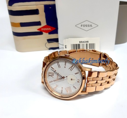 Fossil Gazer Multifunktions Damenuhr ROS Edelstahl Kristall NEU ES4246 - Bild 5 von 10