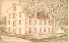 Postcard Kansas Mt. Vernon Watkins Mill Burwell 23-1484