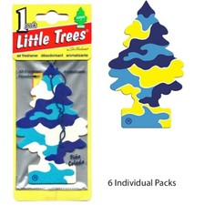 6 Count Little Trees Pina Colada Scent Hanging Car  Home Air Fresheners