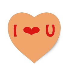 Valentine's Day Love Heart  Edible 2D Fondant Cake Cupcake Topper  D24671