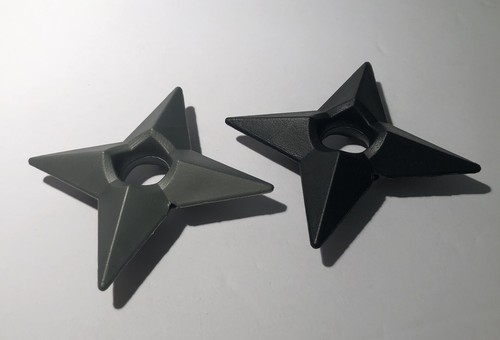 Ninja Star Kunststoff 2er Set - 4 Zoll Acryl Ninja Star Kostenloser Versand