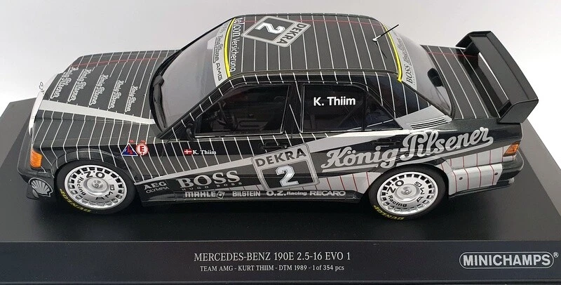 Minichamps 1/18 Scale 155 893602 -Mercedes Benz 190E 2.5-16 EVO 1 #2 Team AMG