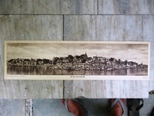 Antike Ghats Am Gangesufer Heiliges Banaras Schwarz-Weiß-Fotografie Kashi*F